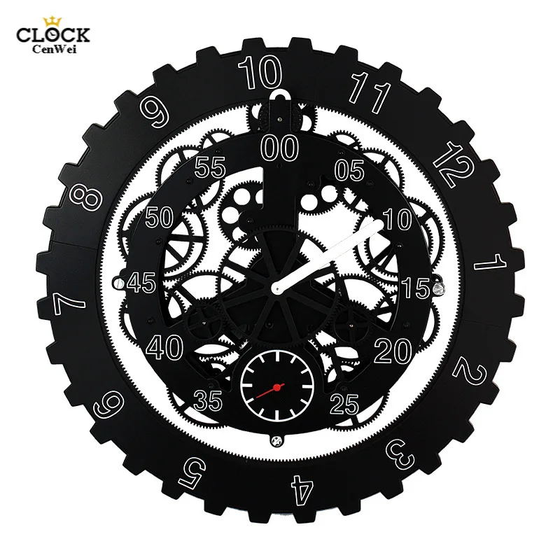 DIY Large Mechanical Style Gear Wall Clock Modern Design Rotation Multi-function Creative Gear Clock Wall Watch Home Decor
DIY Large Mechanical Style Gear Wall Clock Modern Design Rotation Multi-function Creative Gear Clock Wall Watch Home Decor