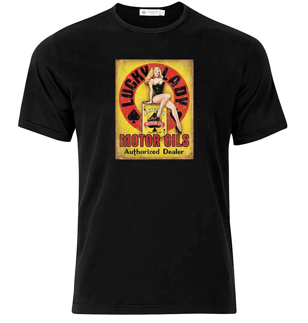 New Cotton Tee Shirt Lucky Lady Motor Oils - Graphic Cotton T Shirt Short Fashion T-shirt
New Cotton Tee Shirt Lucky Lady Motor Oils - Graphic Cotton T Shirt Short Fashion T-shirt