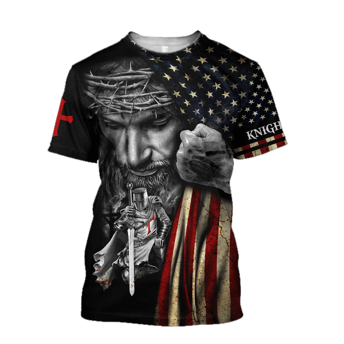 Knight templar Christian Jesus 3D Printed T Shirts Streetwear Summer Tops women For men Funny Tshirts Short sleeve
Knight templar Christian Jesus 3D Printed T Shirts Streetwear Summer Tops women For men Funny Tshirts Short sleeve