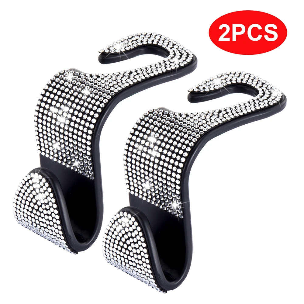 2Pcs Car Seat Back Hook Diamond Bling Rhinestones Hanger Universal Headrest Mount Storage Holder Car Interior Accessories
2Pcs Car Seat Back Hook Diamond Bling Rhinestones Hanger Universal Headrest Mount Storage Holder Car Interior Accessories