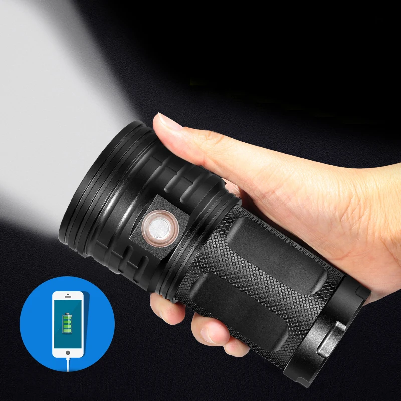 Powerful LED Flashlight XML-T6 Super Portable Waterproof Light Rechargeable Outdoor Lighting Camping Lamp USB Charging
Powerful LED Flashlight XML-T6 Super Portable Waterproof Light Rechargeable Outdoor Lighting Camping Lamp USB Charging