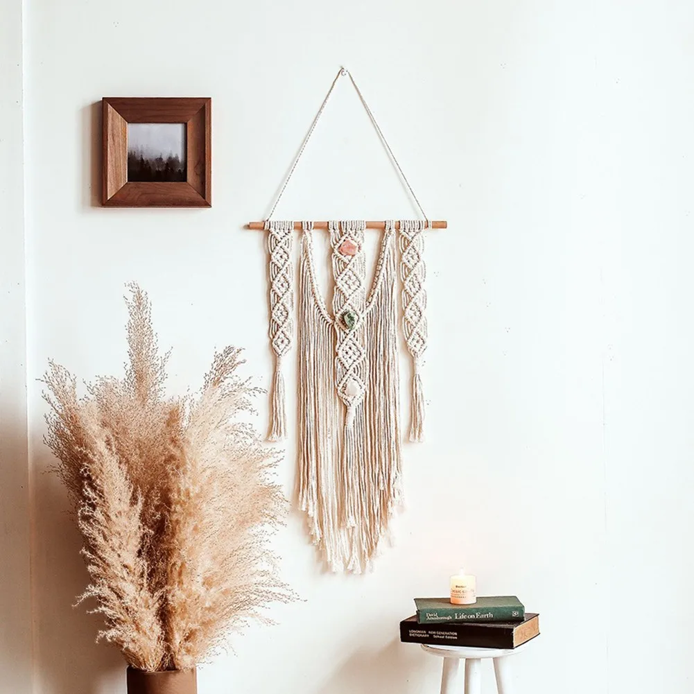 Handmade Woven Macrame Wall Hanging Tapestry Wedding Wall Decoration Nordic Backdrop Wall Home Living Room Home Boho Decoration
Handmade Woven Macrame Wall Hanging Tapestry Wedding Wall Decoration Nordic Backdrop Wall Home Living Room Home Boho Decoration