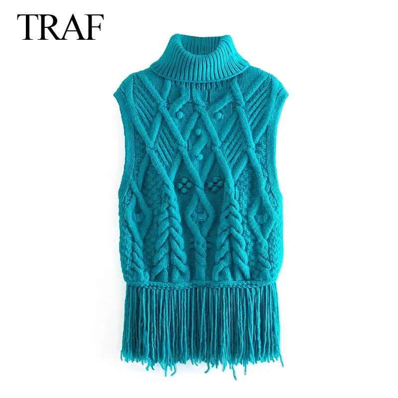 Женский свитер-жилет TRAF ZA, модная Повседневная вязаная крючком куртка без рукавов, теплая водолазка, женские пуловеры, шикарные Джемперы дл... 
Женский свитер-жилет TRAF ZA, модная Повседневная вязаная крючком куртка без рукавов, теплая водолазка, женские пуловеры, шикарные Джемперы дл...