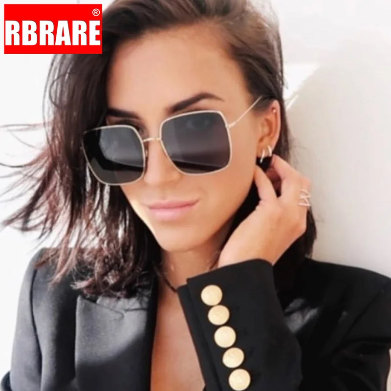 RBRARE Classic Square Sunglasses Women Brand Designer Retro Metal Big Frame Sun Glasses For Men Vintage Gradient Oculos Feminino 
RBRARE Classic Square Sunglasses Women Brand Designer Retro Metal Big Frame Sun Glasses For Men Vintage Gradient Oculos Feminino
