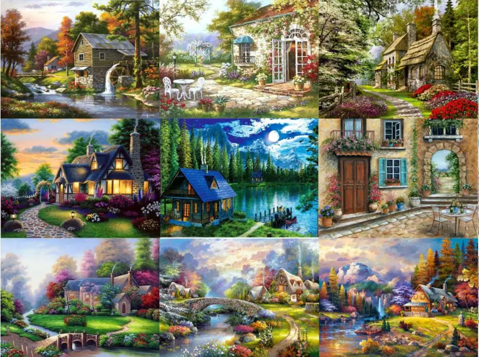 5D Diy Diamond Painting House Landscape Full Diamond Mosaic Diamond Embroidery Home Decoration Painting Christmas Gift
5D Diy Diamond Painting House Landscape Full Diamond Mosaic Diamond Embroidery Home Decoration Painting Christmas Gift
