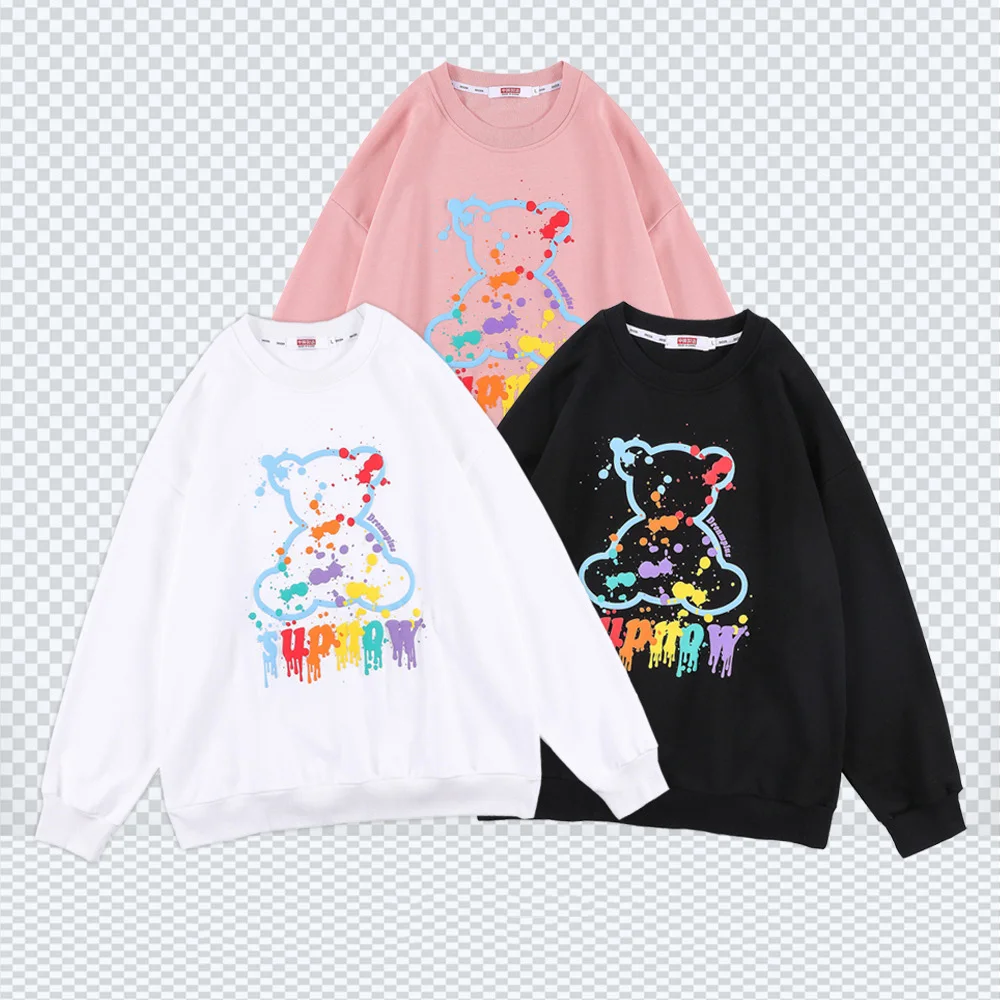 Толстовка с принтом брызг чернильный медведь хип-хоп свитер с цветным пенопластом свободный уличный свитер с круглым вырезом свитер с длин...
Толстовка с принтом брызг чернильный медведь хип-хоп свитер с цветным пенопластом свободный уличный свитер с круглым вырезом свитер с длин...