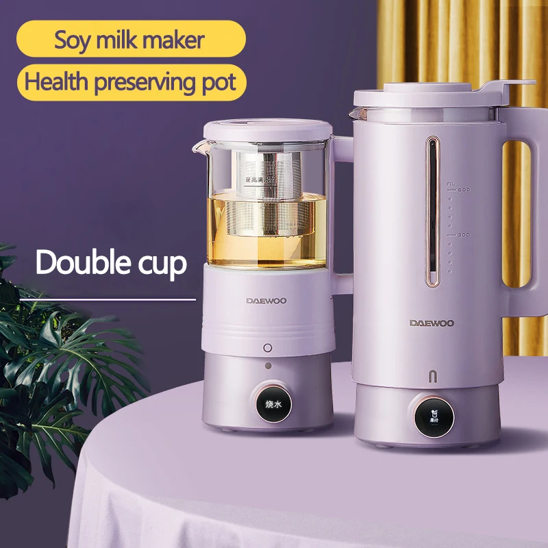 600ml Soybean Milk Machine Soymilk Maker Health Preserving Pot Electric Juicer Blender Cytoderm Breaking Machine Double Cup 220V
600ml Soybean Milk Machine Soymilk Maker Health Preserving Pot Electric Juicer Blender Cytoderm Breaking Machine Double Cup 220V