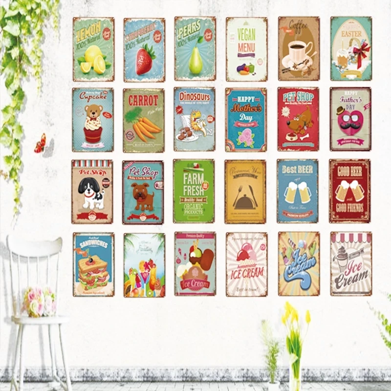 Lemon Retro Fruit Metal Painting Food Tin Signs Home Art Shop Restaurant Decoration Wall sticker 30X20CM
Lemon Retro Fruit Metal Painting Food Tin Signs Home Art Shop Restaurant Decoration Wall sticker 30X20CM