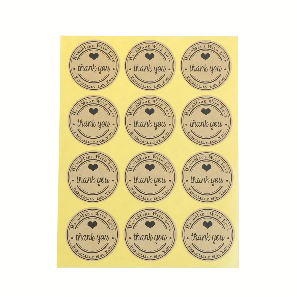 120pcs Self Adhesive Sealing Stickers Kraft Label Sticker DIY Hand Made Gift Thank You Love Cake Candy Paper Tags
120pcs Self Adhesive Sealing Stickers Kraft Label Sticker DIY Hand Made Gift Thank You Love Cake Candy Paper Tags
