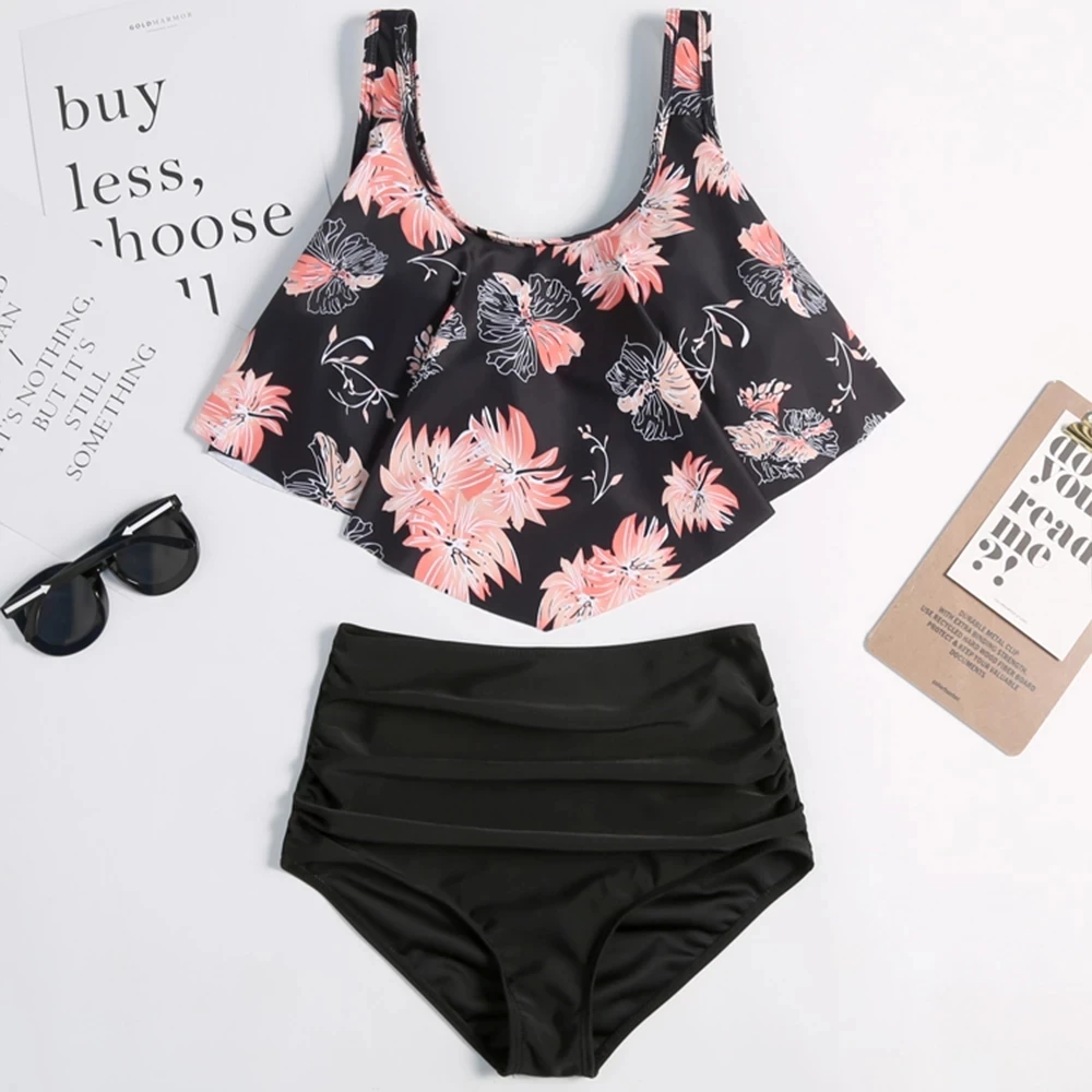 Bikini Swimsuit For Women 2021 Sexy Ruffle Floral High Waist Swimwear Two Piece Top Women's Bathing Suits Beach Holiday Clothing
Bikini Swimsuit For Women 2021 Sexy Ruffle Floral High Waist Swimwear Two Piece Top Women's Bathing Suits Beach Holiday Clothing