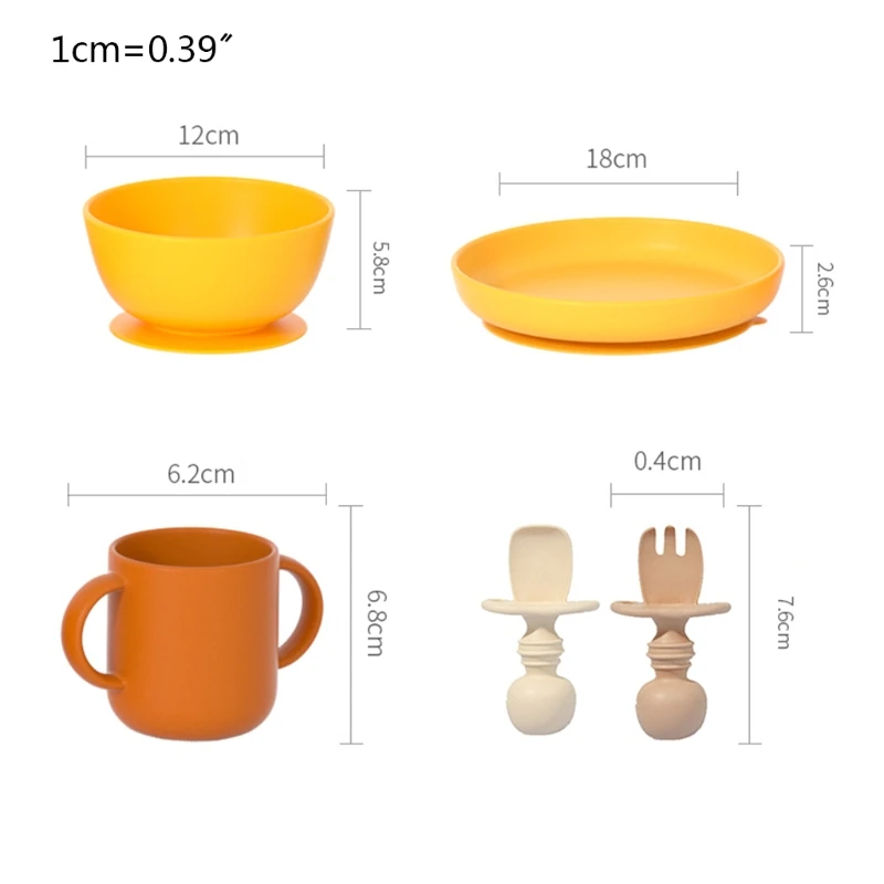 5 Pcs Baby Feeding Silicone Waterproof Dinner Plate + Bowl + Spoon + Fork + Cup
5 Pcs Baby Feeding Silicone Waterproof Dinner Plate + Bowl + Spoon + Fork + Cup