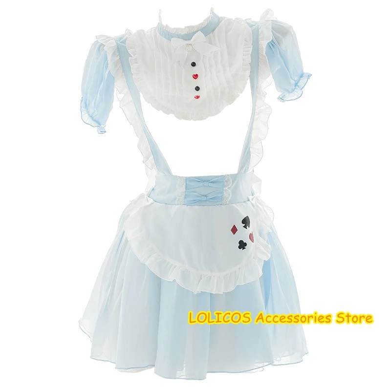 Lovely Anime Alice Series Hollow Out Apron Chiffon Sleepwear Kawaii Maid Uniform Blue Bell Underwear Set Cosplay Nightdress
Lovely Anime Alice Series Hollow Out Apron Chiffon Sleepwear Kawaii Maid Uniform Blue Bell Underwear Set Cosplay Nightdress