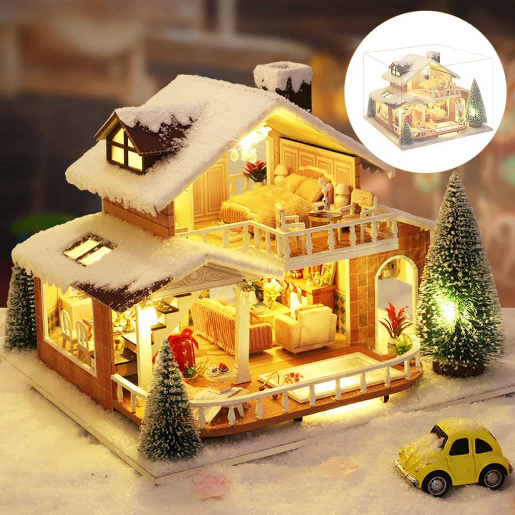 Креативный Кукольный дом ручной работы с мебелью, пыленепроницаемый деревянный светодиодный светильник, рождественский дом, вилла, самосб... 
Креативный Кукольный дом ручной работы с мебелью, пыленепроницаемый деревянный светодиодный светильник, рождественский дом, вилла, самосб...