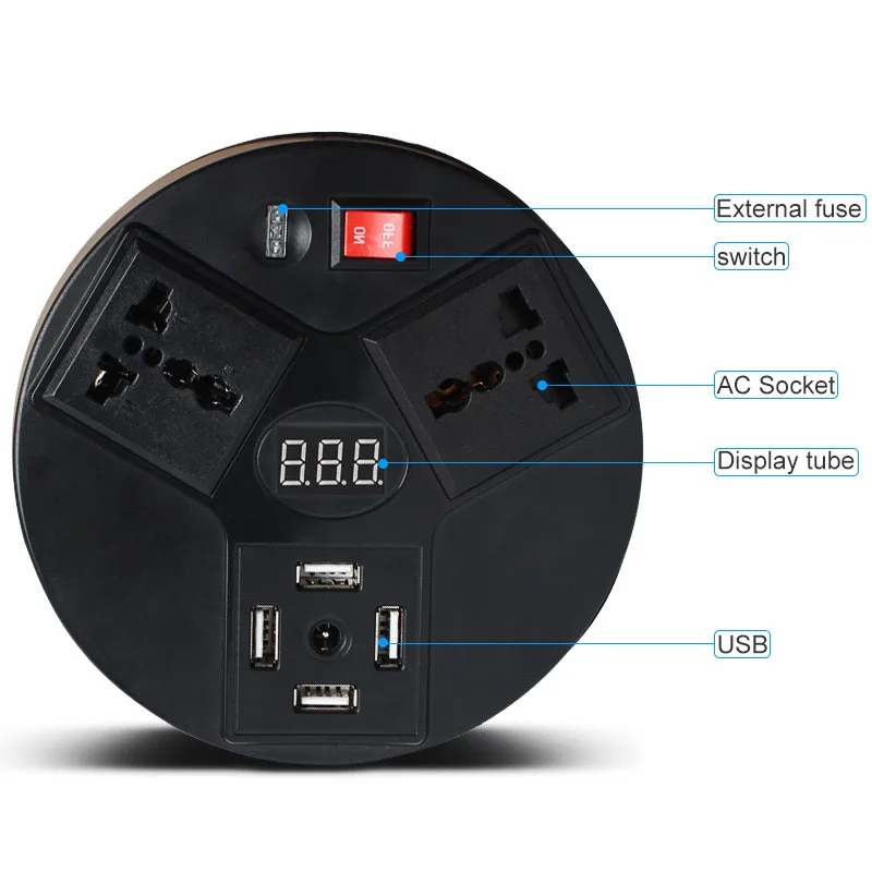 New 300W Car Power Inverter DC 12V/24V to AC 220V with 4 USB Fast Charger 3.1A, 2 AC Outlets LCD Display
New 300W Car Power Inverter DC 12V/24V to AC 220V with 4 USB Fast Charger 3.1A, 2 AC Outlets LCD Display