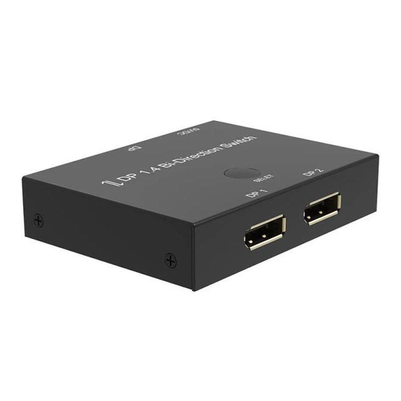 8K двунаправленный DP Splitter @ 60Hz 4K 120Hz DP1.4 1X2 2X1 дисплей переключатель для компьютера