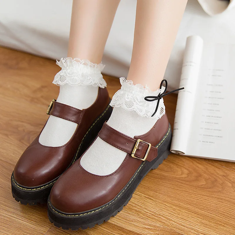 Cotton Soft Womens Sock Japanese Kawaii Bowknot Lace Girls Cute Socks Preppy Style Harajuku Vintage Streetwear Short Sock
Cotton Soft Womens Sock Japanese Kawaii Bowknot Lace Girls Cute Socks Preppy Style Harajuku Vintage Streetwear Short Sock