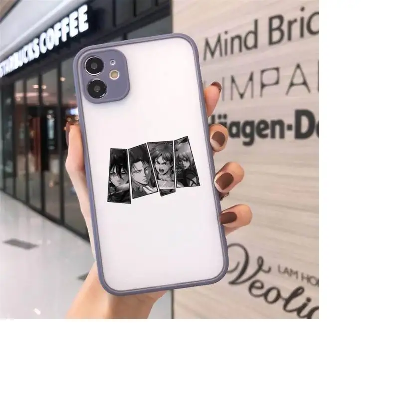 Japan Anime Attack On Titan Phone Cases matte transparent For iphone 7 8 11 12 plus mini x xs xr pro max cover
Japan Anime Attack On Titan Phone Cases matte transparent For iphone 7 8 11 12 plus mini x xs xr pro max cover
