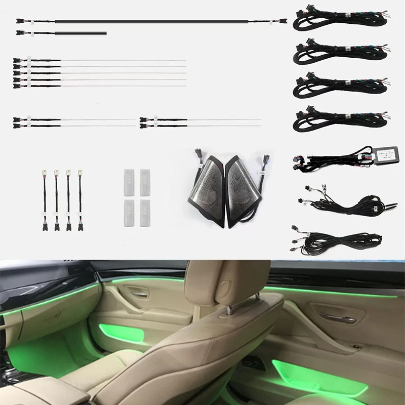 Подходит для BMW 5 серии F10 F11 F18 2012-2017, автоматический конверсионный автомобильный светильник для внутренней двери, декоративсветильник освещ...
Подходит для BMW 5 серии F10 F11 F18 2012-2017, автоматический конверсионный автомобильный светильник для внутренней двери, декоративсветильник освещ...