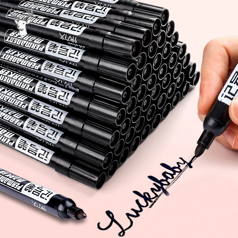 Фоторучка масляная водонепроницаемая черная ручка для маркеров шин