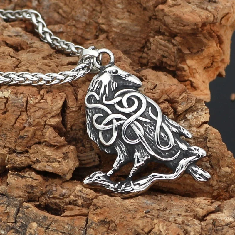 Popular New Fashion Retro Celtic Knot Crow Pendant Gothic Men's Punk Fan Car Accessories Necklace Wild Hip Hop Rock Jewelry Gift
Popular New Fashion Retro Celtic Knot Crow Pendant Gothic Men's Punk Fan Car Accessories Necklace Wild Hip Hop Rock Jewelry Gift