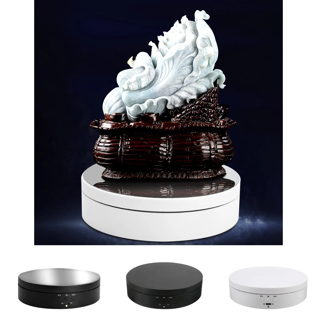 Electric Rotating Display Stand Plastic 360 Degree 3 Speeds Smart Turntable Jewelry Watch Cosmetic Camera Holder
Electric Rotating Display Stand Plastic 360 Degree 3 Speeds Smart Turntable Jewelry Watch Cosmetic Camera Holder