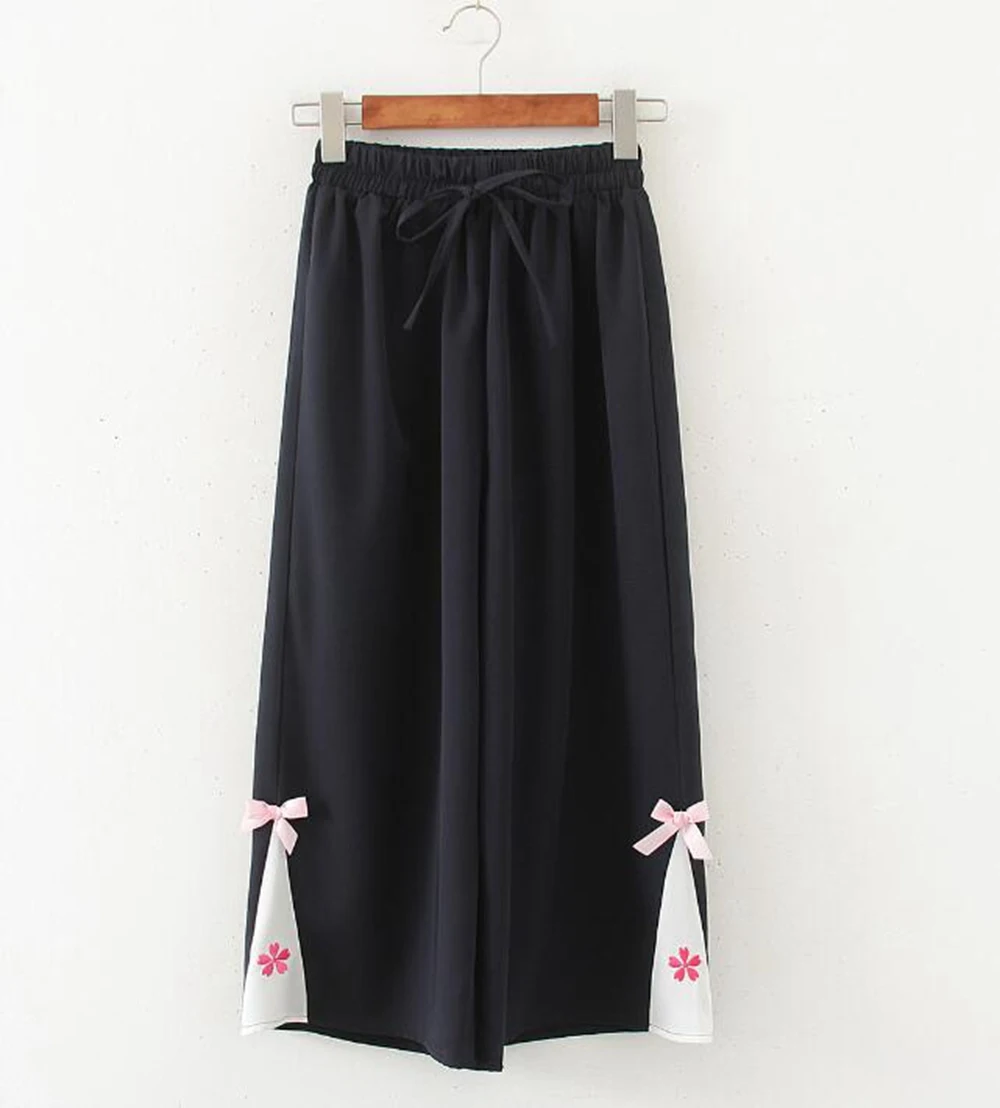 Sweet Loose Chiffon Pants Japan Style Sakura Spring Summer Casual Wide Leg Trousers
Sweet Loose Chiffon Pants Japan Style Sakura Spring Summer Casual Wide Leg Trousers