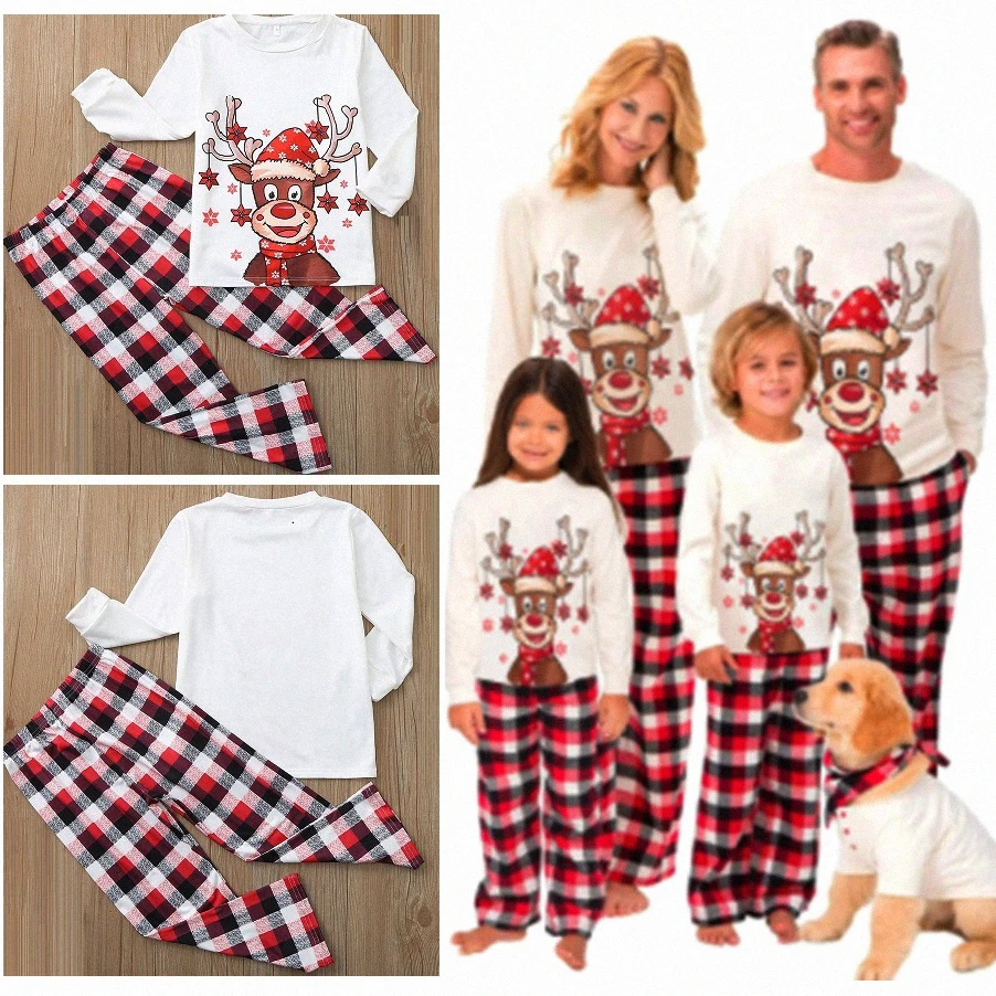 Christmas Mommy and Me Clothes Xmas Family Outfits Deer Print White Tops Plaid Pants Set Father Mother Children Matching Pajamas
Christmas Mommy and Me Clothes Xmas Family Outfits Deer Print White Tops Plaid Pants Set Father Mother Children Matching Pajamas