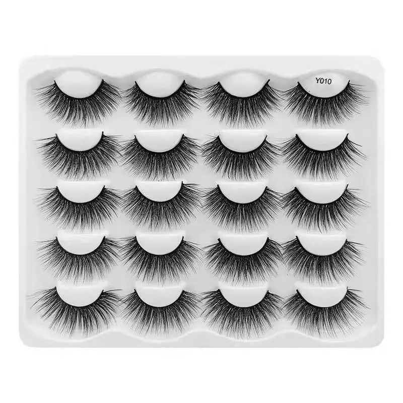 10 Pairs 3D Soft Mink False Eyelashes Handmade Wispy Fluffy Long Fake Lashes Natural Eye Extension Makeup Kit Cilios
10 Pairs 3D Soft Mink False Eyelashes Handmade Wispy Fluffy Long Fake Lashes Natural Eye Extension Makeup Kit Cilios