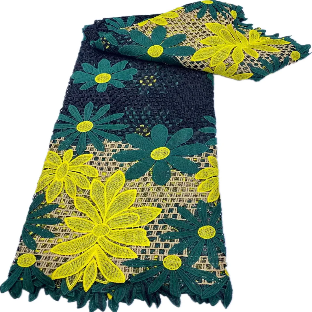 Nigerian Guipure Lace Fabric High Quality African Swiss Voile Lace Multicolor Embroidery French Net Lace Fabric For Sew Clothes
Nigerian Guipure Lace Fabric High Quality African Swiss Voile Lace Multicolor Embroidery French Net Lace Fabric For Sew Clothes