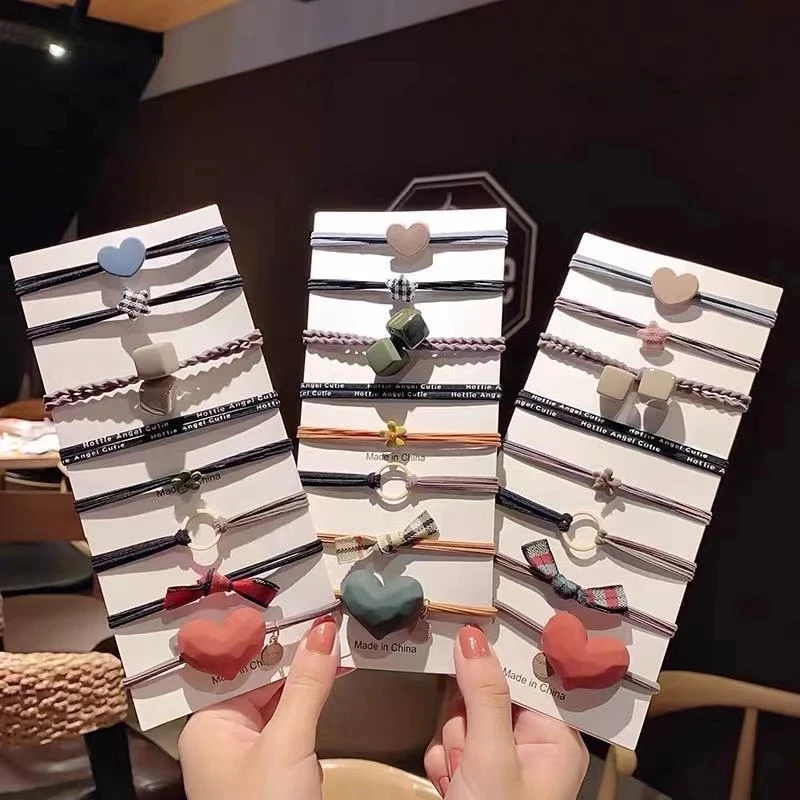 8 Pcs/Set Acrylic Love Hair Ropes Tie Gum Elastic Hair Bands Headwear Bow Geometric Rubber Bands for Women Girls Ponytail Holder
8 Pcs/Set Acrylic Love Hair Ropes Tie Gum Elastic Hair Bands Headwear Bow Geometric Rubber Bands for Women Girls Ponytail Holder