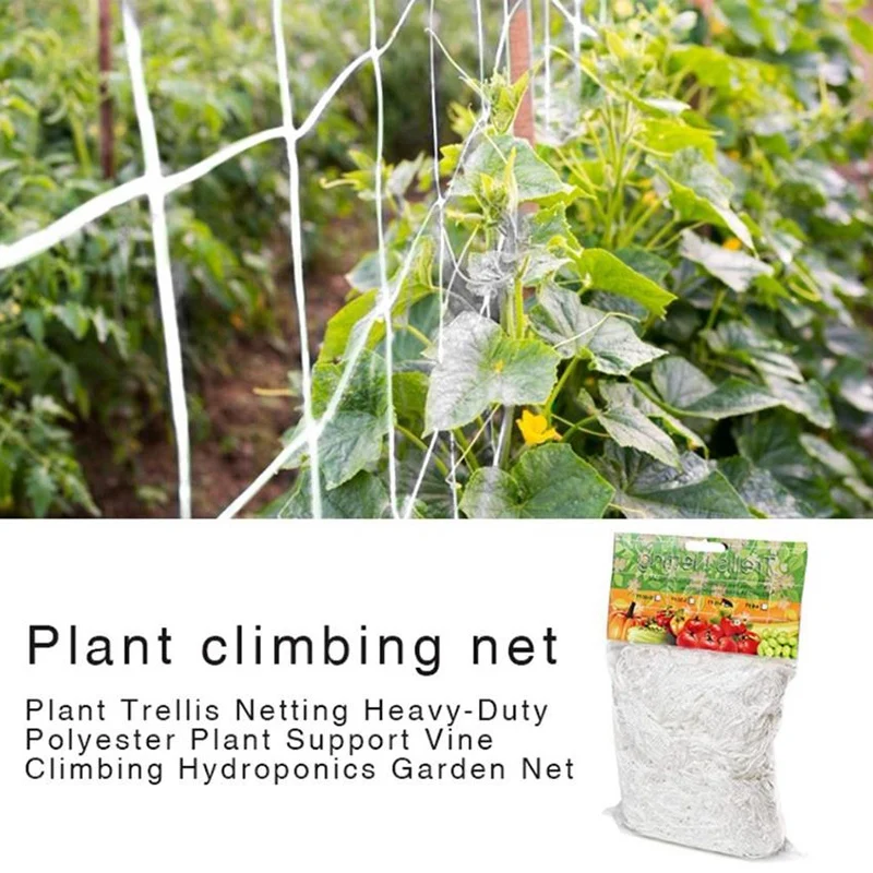 1.67X10M Plant Trellis Netting Heavy-Duty Polyester Plant Support Vine Climbing Hydroponics Garden Net Accessories
1.67X10M Plant Trellis Netting Heavy-Duty Polyester Plant Support Vine Climbing Hydroponics Garden Net Accessories