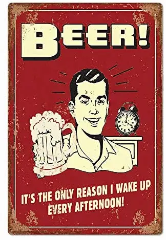 Interesting Original Retro Design Beer Tin Metal Signs Wall Art|It's The Only Reason|Thick Tinplate Print Poster Wall Decoration
Interesting Original Retro Design Beer Tin Metal Signs Wall Art|It's The Only Reason|Thick Tinplate Print Poster Wall Decoration