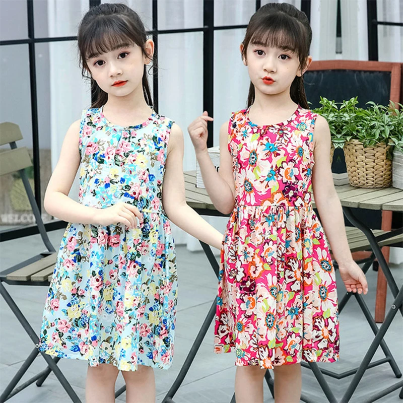 Summer Girls Dresses Kids Girls Sleeveless Dress Children Clothes dresses Baby Cotton Princess Outfits cotton Braces 
Summer Girls Dresses Kids Girls Sleeveless Dress Children Clothes dresses Baby Cotton Princess Outfits cotton Braces