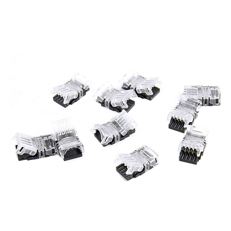 4 Pin LED Strip Connector,for 10mm RGB 5050 LED Strip Lights,Include 16.4Ft 22 Gauge 4 Conductor Extension Cable
4 Pin LED Strip Connector,for 10mm RGB 5050 LED Strip Lights,Include 16.4Ft 22 Gauge 4 Conductor Extension Cable