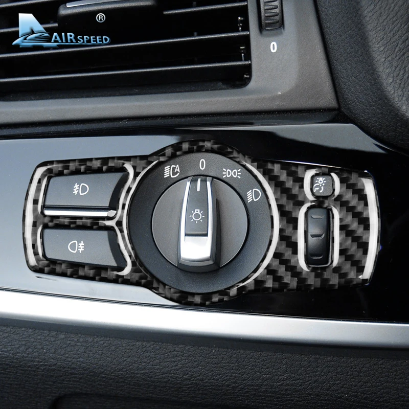 AIRSPEED LHD for BMW 5 Series F10 F07 5GT F01 F25 F26 X3 X4 Accessories Carbon Fiber Car Headlight Switch Cover Trim Sticker
AIRSPEED LHD for BMW 5 Series F10 F07 5GT F01 F25 F26 X3 X4 Accessories Carbon Fiber Car Headlight Switch Cover Trim Sticker