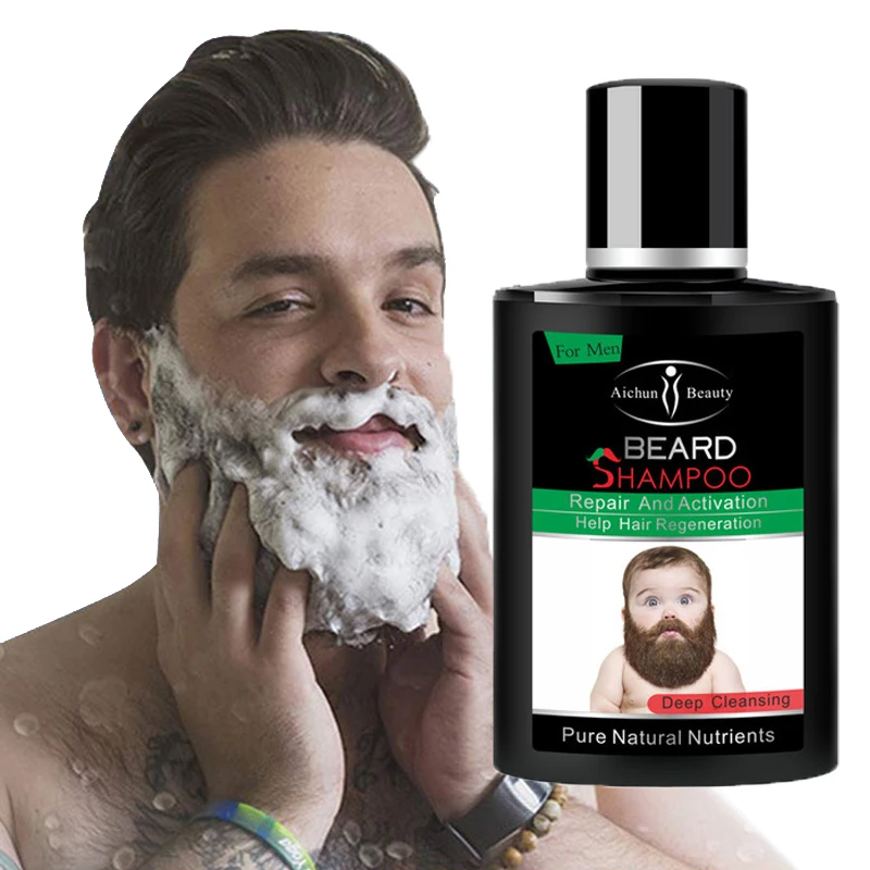 

Men's Beard Cleaner Clean Beard Impurities Deep Nourishment Cleaning Mild Care For Dry Frizzy Beards Beard Cleaning Fluid