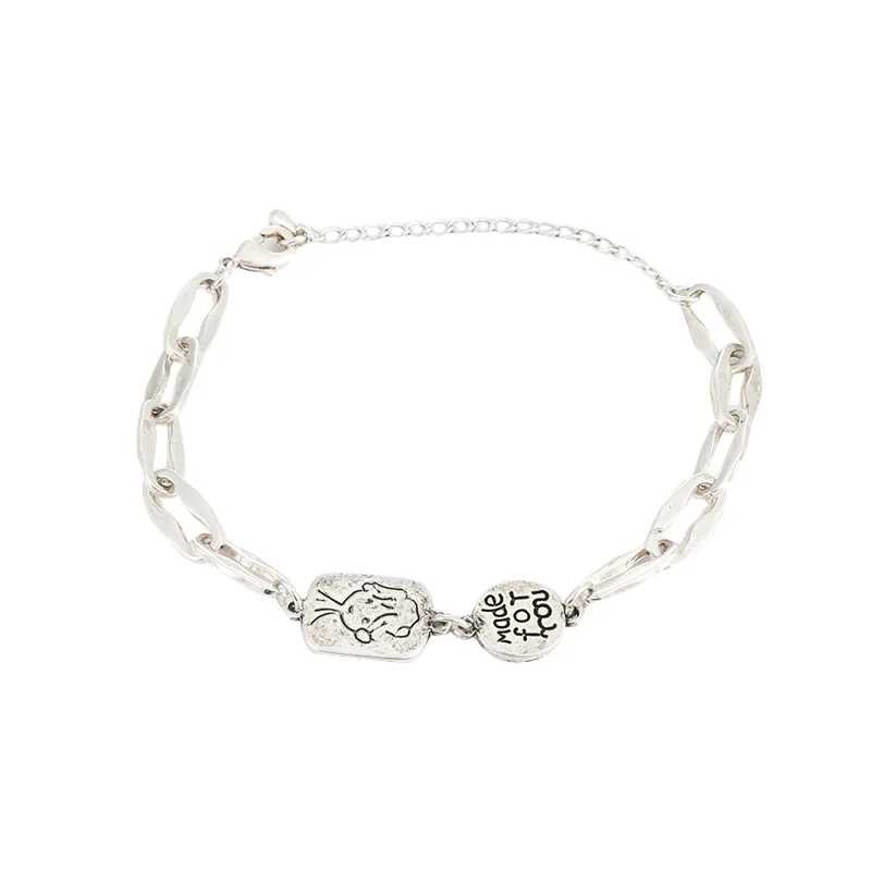 Simple Style Temperament Little Boy Pattern Bracelets Fashion Street Shot Trend Bracelet For Women Birthday Gifts
Simple Style Temperament Little Boy Pattern Bracelets Fashion Street Shot Trend Bracelet For Women Birthday Gifts
