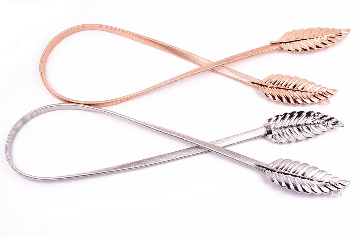 Leaf shape Wedding designer Elastic belts women girl Stretch Skinny Waist Belt Cummerbunds metal female belt
Leaf shape Wedding designer Elastic belts women girl Stretch Skinny Waist Belt Cummerbunds metal female belt