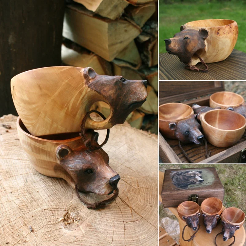 Animal Woodcarving Water Mug Hand Carved Fox Crafted Animal Head Image Water Cup Milk Coffee Tea Mug Home Decoration Key Storage
Animal Woodcarving Water Mug Hand Carved Fox Crafted Animal Head Image Water Cup Milk Coffee Tea Mug Home Decoration Key Storage