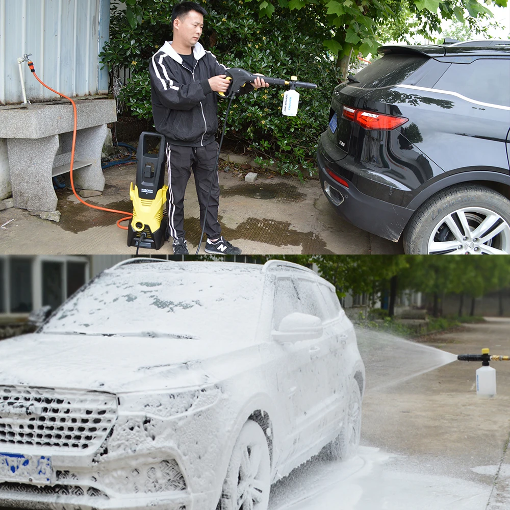 High Pressure Snow Foam Bottle Foam Gun Nozzle Car Foam Wash Soap Shampoo Sprayer For Daewoo Bort Patriot Pressure Washer
High Pressure Snow Foam Bottle Foam Gun Nozzle Car Foam Wash Soap Shampoo Sprayer For Daewoo Bort Patriot Pressure Washer