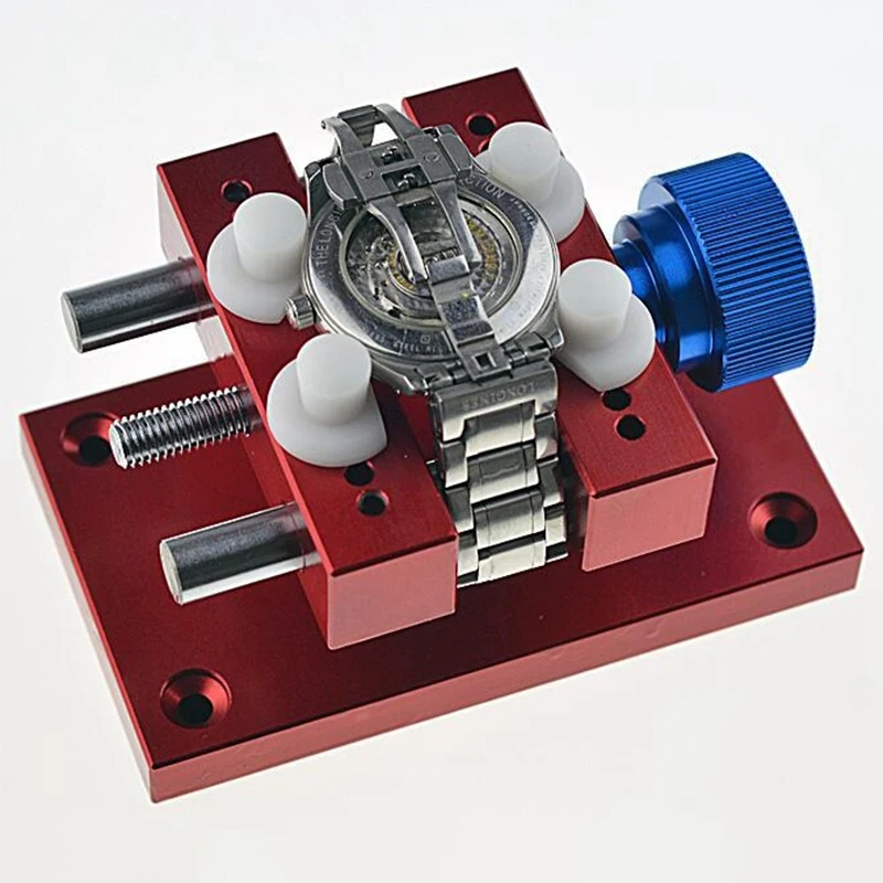 Stainless Steel Large Case Vise With Base Watch Holder For Watch Repair Metal Enlarged Open Table Holder Repair Repair Tool 
Stainless Steel Large Case Vise With Base Watch Holder For Watch Repair Metal Enlarged Open Table Holder Repair Repair Tool