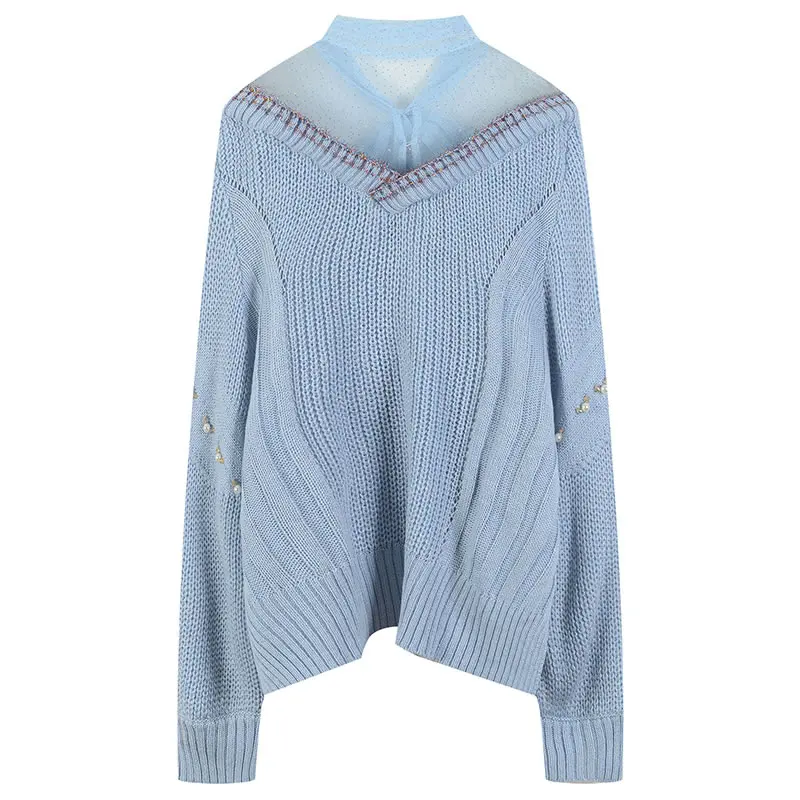 XITAO Mesh Patchwork Casual Pullovers Knitted Women Sequins Tide Fashion New Style O Neck Collar Long Sleeve Bows Elegant ZY5344
XITAO Mesh Patchwork Casual Pullovers Knitted Women Sequins Tide Fashion New Style O Neck Collar Long Sleeve Bows Elegant ZY5344