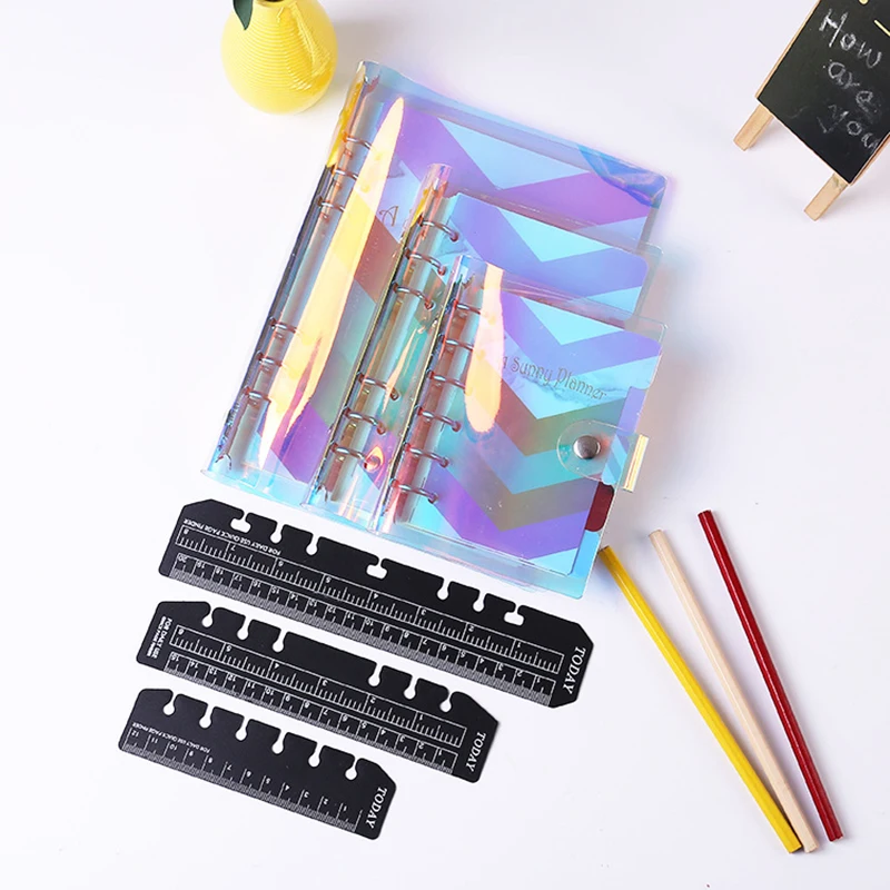 A5 A6 A7 Dazzle Color Notebook PVC Handbook Office School Transparent Concise 6 Holes Binder Planner Journal
A5 A6 A7 Dazzle Color Notebook PVC Handbook Office School Transparent Concise 6 Holes Binder Planner Journal