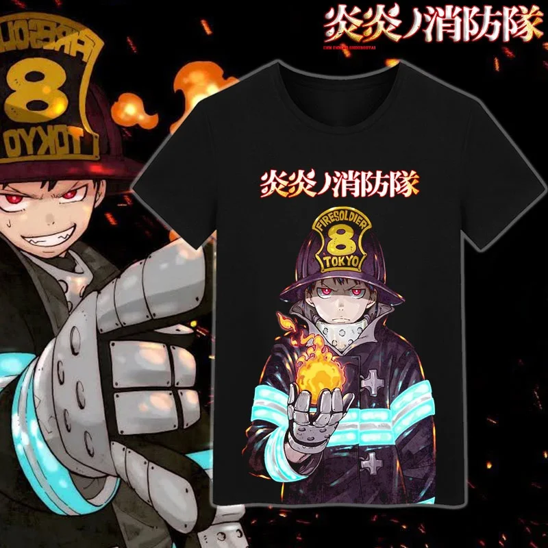 Unisex Anime Cos Shinra Kusakabe T-Shirt Tee Shirt fire brigade Shinra Kusakabe Cotton Casual T-Shirt Shirt Top
Unisex Anime Cos Shinra Kusakabe T-Shirt Tee Shirt fire brigade Shinra Kusakabe Cotton Casual T-Shirt Shirt Top