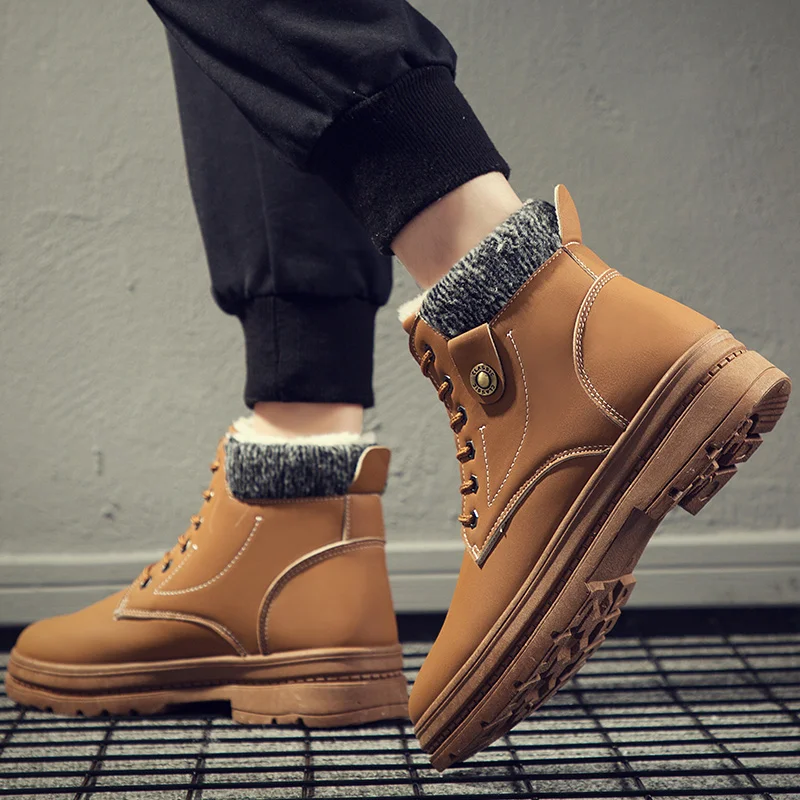 Snow Boots Platform Ankle Boots Men Shoes for Winter Outdoor Leather Casual Shoes Hombre Platform Shoes Man Boot Waterproof
Snow Boots Platform Ankle Boots Men Shoes for Winter Outdoor Leather Casual Shoes Hombre Platform Shoes Man Boot Waterproof