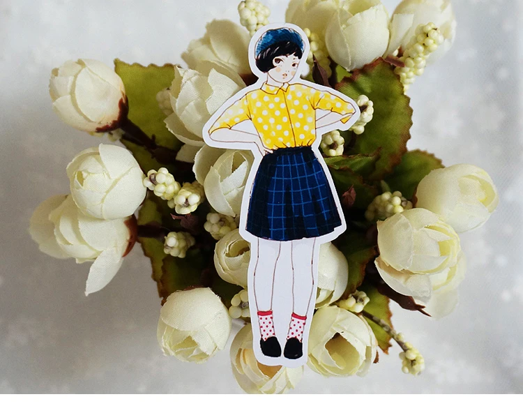 18PCS Cute girl Paper Stickers Crafts And Scrapbooking stickers book Decorative sticker DIY Stationery
18PCS Cute girl Paper Stickers Crafts And Scrapbooking stickers book Decorative sticker DIY Stationery