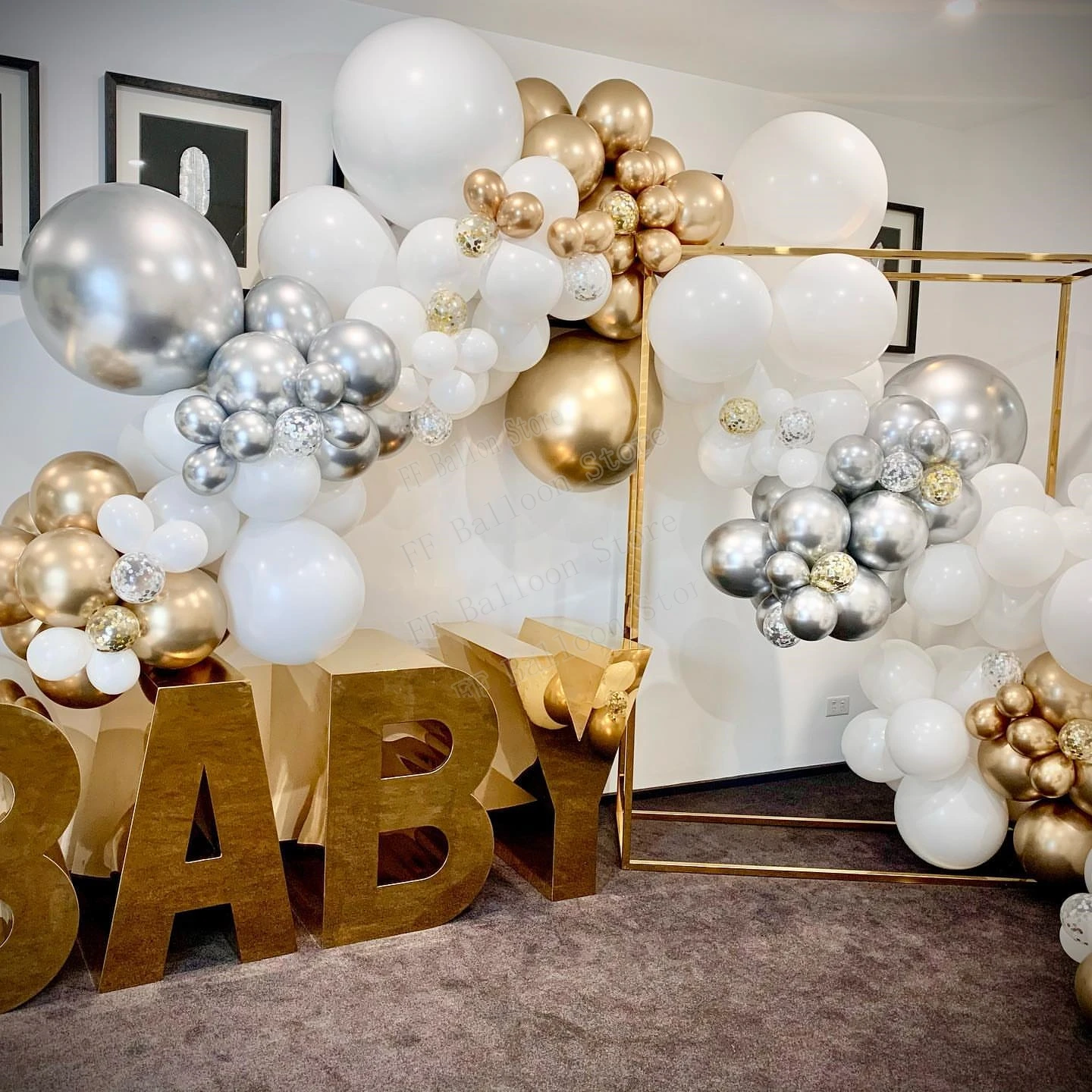 123pcs Argent Aprico Wedding Birthday Party Backdrop Baby Shower Supplies White Gold Holiday Dinner Table Sign Balloon Garland
123pcs Argent Aprico Wedding Birthday Party Backdrop Baby Shower Supplies White Gold Holiday Dinner Table Sign Balloon Garland