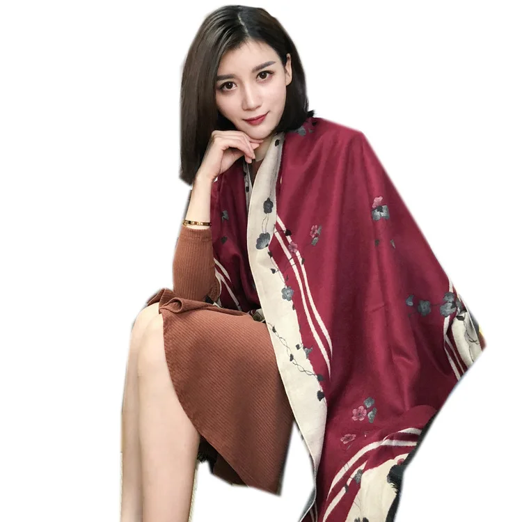 Scarf Women's Pashmina Wrap Autumn Winter New Mujer Bufanda Long Imitation Cashmere Muslim Hijab Thickened Warm Cape Echarpes
Scarf Women's Pashmina Wrap Autumn Winter New Mujer Bufanda Long Imitation Cashmere Muslim Hijab Thickened Warm Cape Echarpes