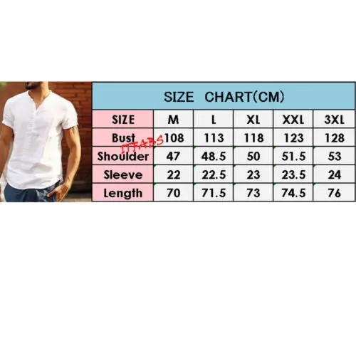UK Men's Linen Short Sleeve Summer Solid Shirts Casual Loose Dress Soft Tops Tee 
UK Men's Linen Short Sleeve Summer Solid Shirts Casual Loose Dress Soft Tops Tee