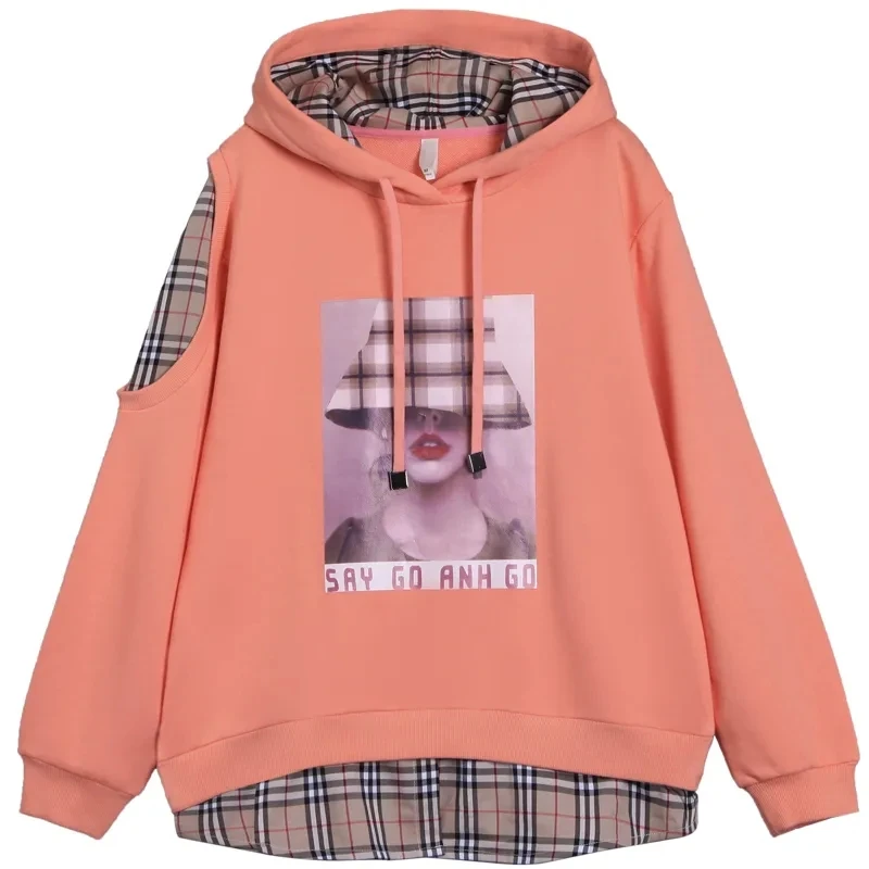 Women's Fake Two-Piece Sweater Autumn Korea Style Long fashion plaid o Neck Ladies Jumper Solid Casual Pullover for Female
Women's Fake Two-Piece Sweater Autumn Korea Style Long fashion plaid o Neck Ladies Jumper Solid Casual Pullover for Female